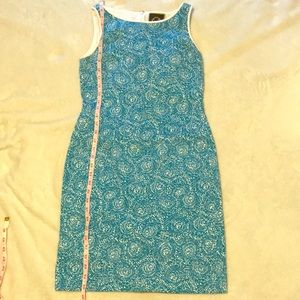 C Wonder blue dress with shell details!